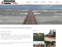 Tablet Screenshot of bingsmarkenscamping.se